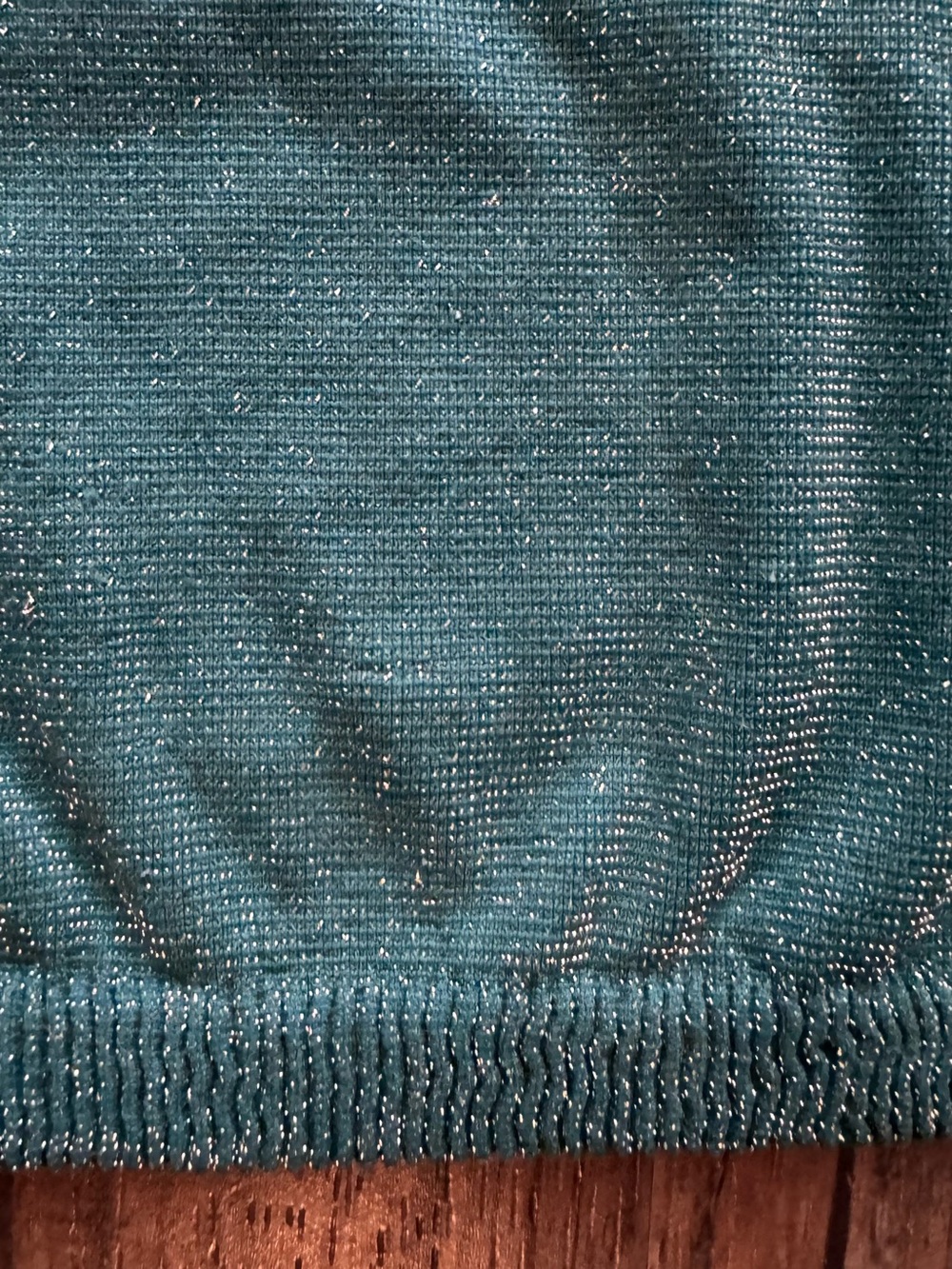 Free People Skinny Strap Seamless Brami Cropped Tank Top Green Blue Metallic - Picture 6 of 6